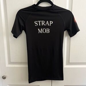 Strap Mob Black Athletic T-Shirt